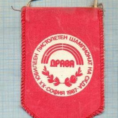 21 New Fanion de Tir (pistoleten) -Sofia 1987 -scriere chirilica -starea care se vede