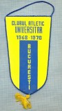 36 New Fanion - CLUBUL ATLETIC UNIVERSITAR BUCURESTI -1968-1978 A X-A ANIVERSARE -starea care se vede