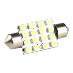 Set 2 becuri led T10 cu 16 SMD foto