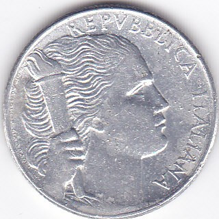 Moneda Italia 5 Lire 1950 - KM#89 VF foto