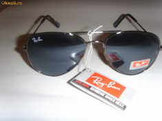 OCHELARI RAY BAN MODEL AVIATOR CULOAREA NEAGRA IMPORT ITALIA PRODUSUL E NOU NEFOLOSIT foto