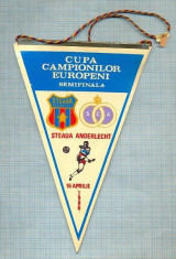28 New Fanion - CUPA CAMPIONILOR EUROPENI-SEMIFINALA -STEAUA -ANDERLECHT -16 APRILIE 1986 -starea care se vede foto