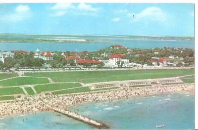 CPI (B1928) EFORIE-SUD. PLAJA SI FALEZA, EDITURA MERIDIANE, CIRCULATA 1963, STAMPILE, TIMBRU, RPR foto