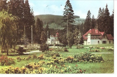 CPI (B1930) BORSEC. VEDERE DIN STATIUNE, EDITURA MERIDIANE, CIRCULATA 1964, STAMPILE. TIMBRU, RPR foto
