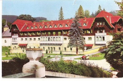 CPI (B1927) BORSEC. SANATORIUL BALNEAR, EDITURA MERIDIANE, CIRCULATA 1961, STAMPILE, RPR foto