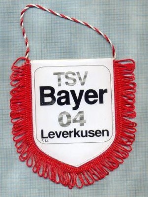 68 New Fanion - TSV BAYER 04 LEVERKUSEN -fotbal -starea care se vede foto