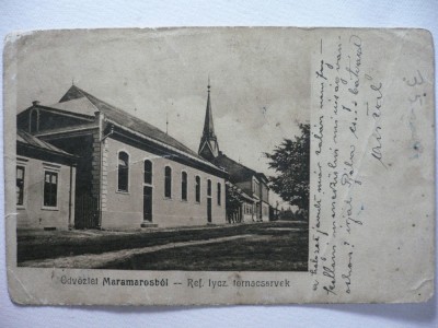 MARAMURES - GIMNAZIU REFORMAT - INCEPUT DE 1900 foto