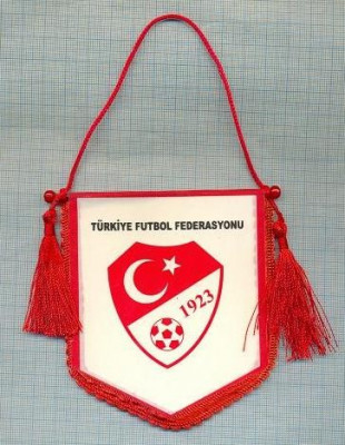 64 New Fanion - Federatia Turca de Fotbal -FAIR PLAY -starea care se vede foto