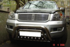 INOX BULL BAR TOYOTA LAND CRUISER PRADO 2003-2009 FJ120 [3&amp;quot;/76mm] foto