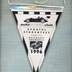 81 New Fanion - AUTO MODEL CLUB SPORTUL STUDENTESC -FONDAT 1916 -automobilism -starea care se vede