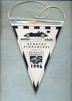 81 New Fanion - AUTO MODEL CLUB SPORTUL STUDENTESC -FONDAT 1916 -automobilism -starea care se vede foto