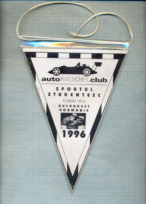 81 New Fanion - AUTO MODEL CLUB SPORTUL STUDENTESC -FONDAT 1916 -automobilism -starea care se vede