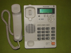 Telefon analogic Panasonic KX-TS600FXW, speaker, alb - DISPLAY DETERIORAT foto