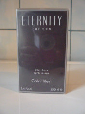 CALVIN KLEIN ETERNITY AFTER SHAVE 100ml,100%original. foto