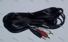 Cablu de semnal de calitate Jack 3,5mm -2RCA 5m foto