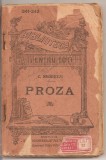 (C2916) PROZA DE C. NEGRUZZI, ED. LIBRARIEI UNIVERSALE, ALCALAY, 1924