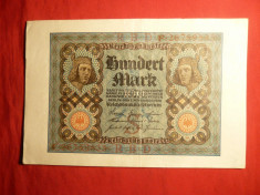 Bancnota 100 Marci 1920 Germania , cal.F.Buna foto