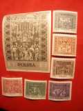 Serie(6 val.)+ Colita - Arta Medievala Poloneza 1960 , Polonia