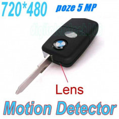 Cheie BMW VW breloc spion spy filmare HD CU AUTODETECTIE MISCARE foto