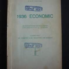 N. G. V. GOLOGAN - 1936 ECONOMIC (1937, cu autograful si dedicatia autorului)