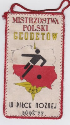 Fanion fotbal Turneul 1977 Lodz - Polonia foto