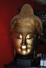 sculptura cap buddha foto