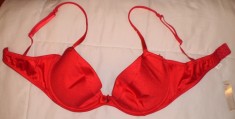 sutien ID SARRIERI cu cristale Swarovski , ROSU, 75, 80, 85 cupa D, NOU foto