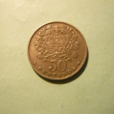 50 Centavos1968 PORTUGALIA ,met.alb ,cal.F.Buna ,d=2,3cm.