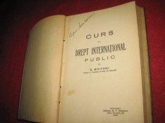 Meitani-Curs de drept international public, editie 1930 foto