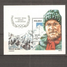 POLONIA 1988 - SPORT ALPINISM, colita nestampilata, B23