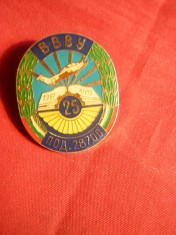 Insigna -Statul Major al Fortelor Aeriene-25 Ani-Bulgaria