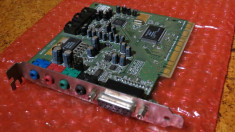 CS263 Placa de sunet Creative Sound Blaster PCI 128bit CT4700 sunet 5+1 cu gameport foto
