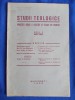 STUDII TEOLOGICE * ANUL V 1934-1936 / BUCURESTI / 1936 *, Alta editura