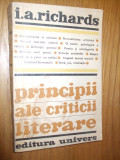 PRINCIPII ALE CRITICII LITERARE - I. A. Richards - 1974, 330 p.
