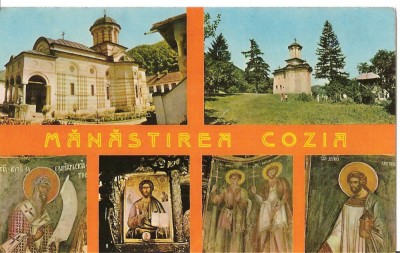 CPI (B1969) MANASTIREA COZIA, MONUMENT ISTORIC SEC. XIV, BOLNITA, MONUMENT ISTORIC SEC. XVISI PICTURI, TIPOGRAFIA INSTITUTULUI BIBLIC, NECIRCULATA foto