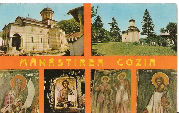 CPI (B1969) MANASTIREA COZIA, MONUMENT ISTORIC SEC. XIV, BOLNITA, MONUMENT ISTORIC SEC. XVISI PICTURI, TIPOGRAFIA INSTITUTULUI BIBLIC, NECIRCULATA