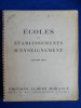 ENCICLOPEDIA DE ARHITECTURA - SERIA CLADIRI MODERNE VOLUMUL 2 / ECOLES ET ETABLISSEMENTS D&#039;ENSEIGNEMENT / EDITIONS ALBERT MORANCE / PARIS / 1930