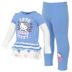 PROMO!!! Set Hello Kitty rochita si colanti albastri - 3-4 ani, 4-5 ani foto