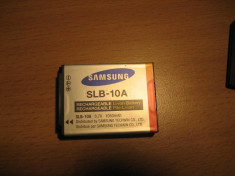 Acumulator baterie original Samsung model SLB-10A 3.7V si 1050mA foto