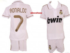 COMPLEU SORT + TRICOU COPII 4-14 ANI REAL MADRID RONALDO foto