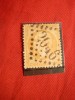 Timbru 40 C orange 1862 Napoleon III, Franta ,stamp. dant.