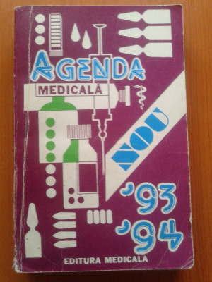 AGENDA MEDICALA 93 - 94 foto