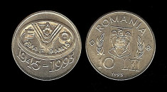 ROMANIA 10 LEI 1995 FAO UNC foto