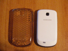 Samsung Galaxy Mini + carcasa silicon si folie ecran foto