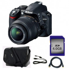 kit aparat foto DSLR Nikon D3100 , 2 obiective, geanta foto