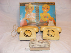 MDDV Telefon / Telefoane de jucarie vechi, vintage, in cutia originala foto