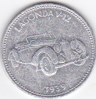 Jeton Auto LAGONDA V-12 1939 foto