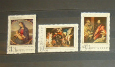 Pictura religioasa 1970 - 3 val - Rusia - stampilate - 2+1 gratis toate licitatiile - RBK1830 foto