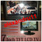 TV televizor auto 7 inch LCD 18 cm Color 220V si 12V Telecomanda antena, suport LCD cabluri AV TV alimentator 220V si 12V Pret 250lei