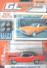 Macheta americana &amp;#039;69 CHEVY CHEVELLE SS/scara 1/64/GREENLIGHT Inc. ++2100 de LICITATII !! foto